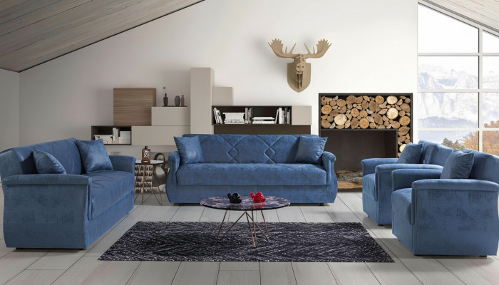 Sofa set 3+2+1+1 wood living room luxury sofa modern fabric complete EU