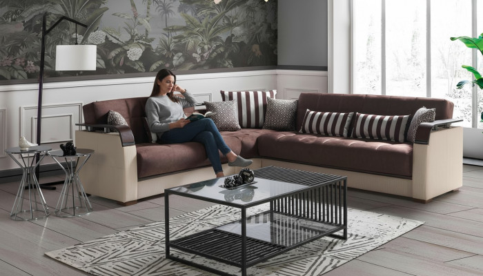 Sectional sofa living area beige L-shaped sofa living room sectional sofas luxury 315 x 245