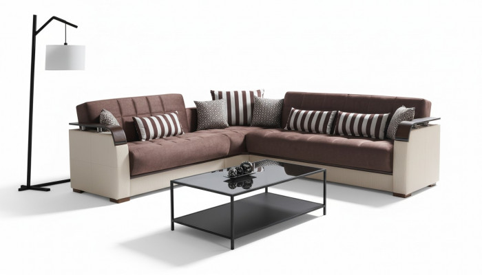Sectional sofa living area beige L-shaped sofa living room sectional sofas luxury 315 x 245