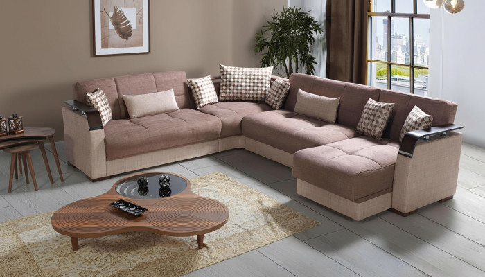 Corner sofa living area brown L-shape sofa living room corner sofas luxury corner suite