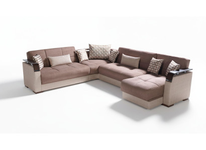 Corner sofa living area brown L-shape sofa living room corner sofas luxury corner suite