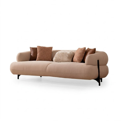 Sofa 3-seater design sofas upholstery couches leather relax seating furniture modern relax new