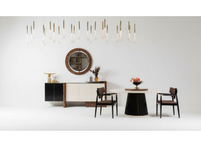 Dining room set 4x chairs dining table set dining room designer wood chairs suite