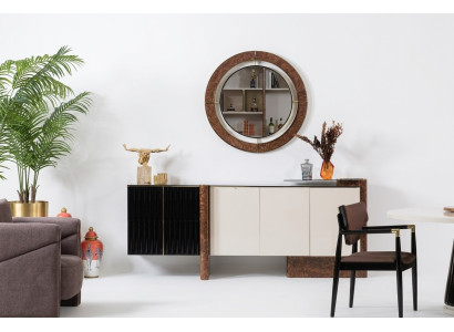 Sideboard dresser with mirror luxury set wooden dresser classic