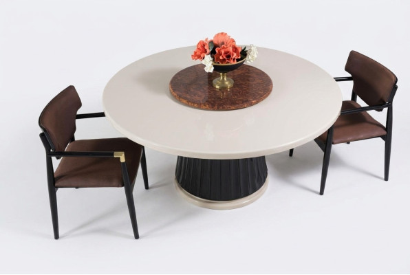 Dining room set Modern dining table + 4x chairs Table wood upholstered chair 5pcs. New