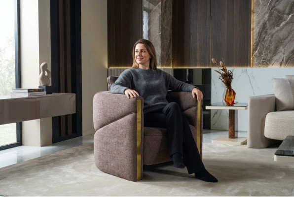 Design Armchair Luxury Armchair Relax Textile Armchair Club Lounge Modern Luxury