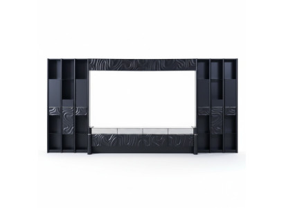 Wall unit TV wall wood modern style shelf living room furniture cabinet RTV TV stand