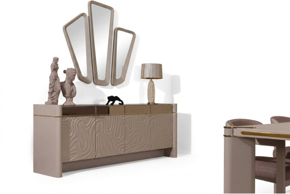 Sideboard Buffet Luxury Set Dresser Wood Dressers Modern 225cm