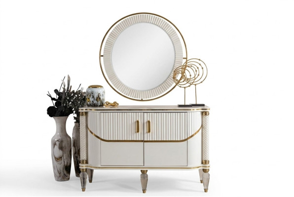 Dresser Mirror Wood Furniture Sideboard Dresser Cabinet Luxury Furniture Wood New