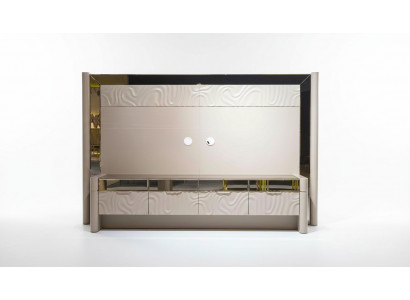 Luxury Living Room Wall Set RTV Lowboard TV Stand Beige Living Room Furniture New
