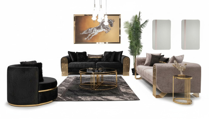 Sofa set 3+3+1 seater armchair suite modern relax single-seater furniture couches