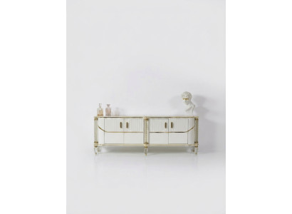 Sideboard Cabinet High Gloss Furniture Wood Luxury Dresser Sideboard With Mirror Luxury