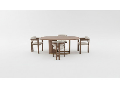 Dining Room Set Luxury 6x Chairs Dining Table Dining Set Upholstered Chairs Modern New