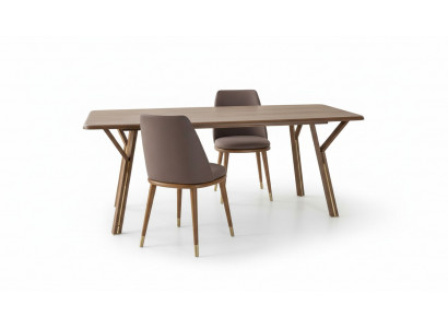 Upholstered Dining Room Chair Set 6x Chairs + Dining Table Luxury Furniture Group Dining Set