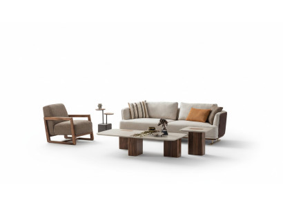 Luxury Sofa Set Living Room Sofa Set 3+1 Coffee Table Side Table