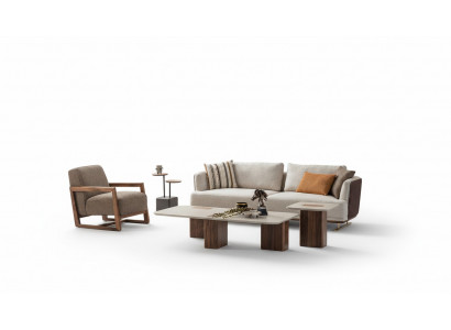 Luxury Sofa Set Living Room Sofa Set 3+1 Coffee Table Side Table