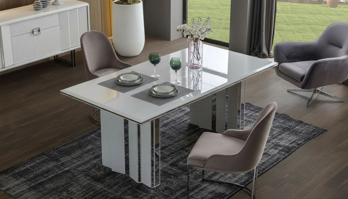 Dining Room Set Luxury 6x Chairs + Dining Table Dining Group Suite Armchairs New Modern