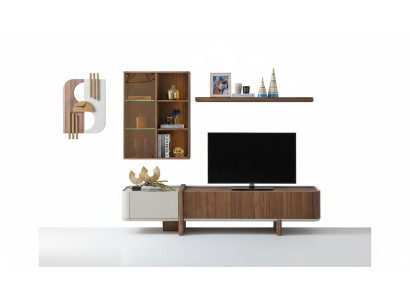 Wall unit designer living room furniture wall cabinet new wall shelf