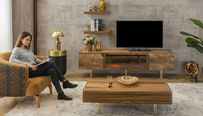 Wall unit designer living room furniture wall cabinet new wall shelf new