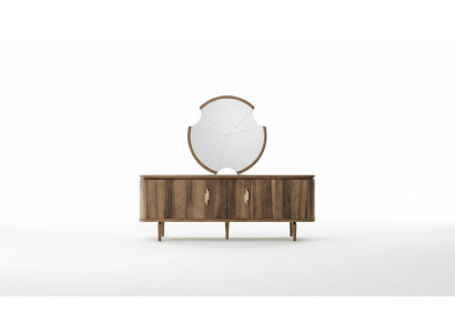 Dining table + 6 chairs + sideboard + mirror dining room set dining group group table