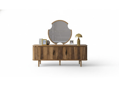 Sideboard Mirror Living Room Designer Luxury Dressers Modern Brown New