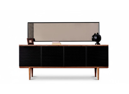 Luxury sideboard with mirror design modern wooden dressers furniture