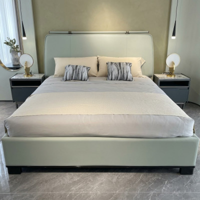 Luxury Bedroom Set Modern Double Bed with 2x Bedside Tables Design 3-Piece Complete