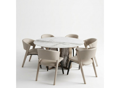Luxury dining room set, dining table with 6 chairs, dining room group, design dining group, new.