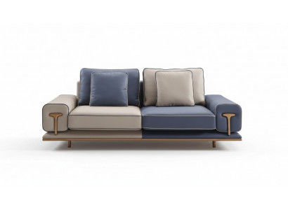 Luxury living room sofa 3-seater upholstered sofa textile seat design couch modern