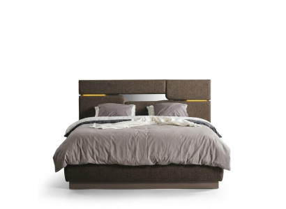 Bedroom set luxury bed brown color and 2x nightstands 3 pieces new