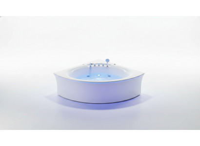 Corner bathtub, bathtub, corner bathtub, whirlpool, ergonomic, waterfall, LED