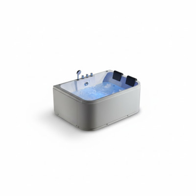 Whirlpool Massage Jets Bathtub Double Tub Corner Bathtub Tub for 2 Persons