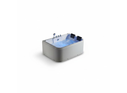 Whirlpool Massage Jets Bathtub Double Tub Corner Bathtub Tub for 2 Persons