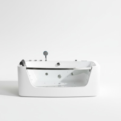 Luxury whirlpool bathtub 150x80cm glass front tub bathtubs luxury tubs