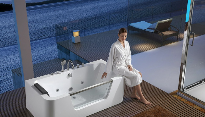 Bathtub Luxury Relax Complete Bathtubs 170x80cm Bathroom Bathtub