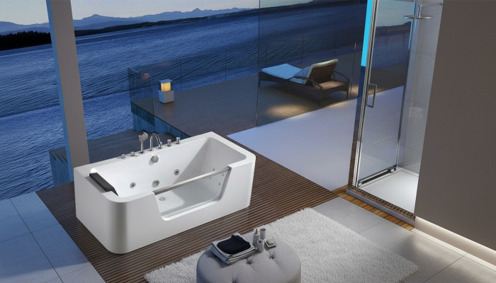 Bathtub Luxury Relax Complete Bathtubs 170x80cm Bathroom Bathtub