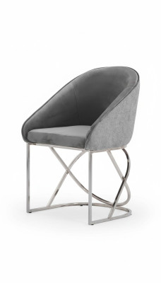 Dining groups dining chairs luxury 6x chairs textile color gray modern furniture new