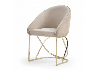 Luxury dining room chair 6x Chairs textile design metal contemporary chair furniture