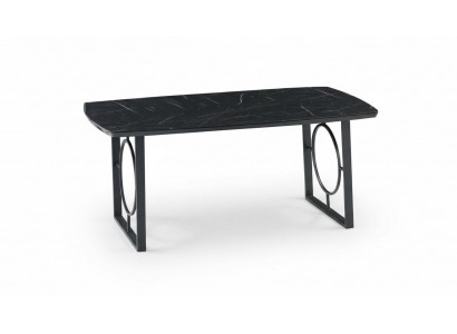 Luxury dining tables, metal dining table, modern furniture, black stainless steel