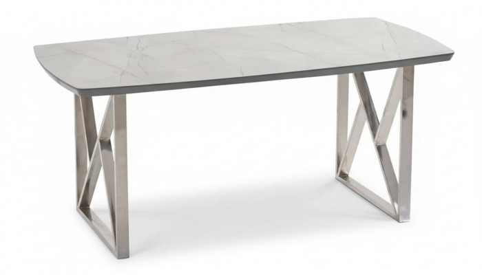 Luxury tables dining room table metal dining room table modern furniture stainless steel