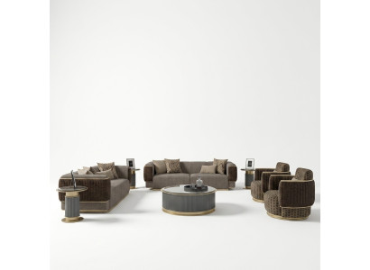 4-piece sofa set textile sofa three-seater upholstery armchair new two-seater sofa