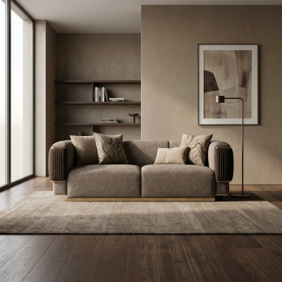 Three-seater sofa design couch upholstered furniture living room furnishing modern design