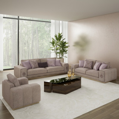 Luxury Furniture Sofa Set Complete with Coffee Table Living Room Set 5 Pieces