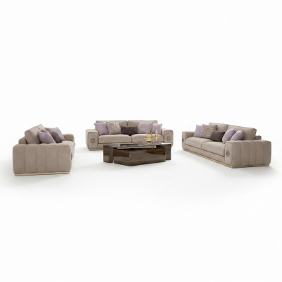 Luxury Furniture Sofa Set Complete with Coffee Table Living Room Set 5 Pieces