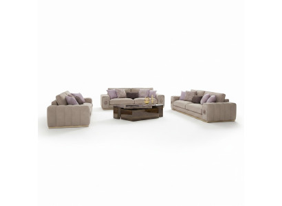 Luxury Furniture Sofa Set Complete with Coffee Table Living Room Set 5 Pieces