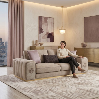 Modern new sofa two-seater living room couch upholstered furniture furnishing