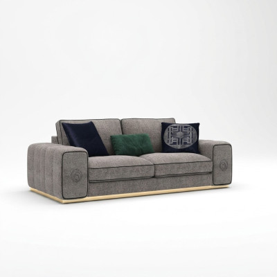 Luxury couch upholstered furniture fabric sofa couches living room new two-seater