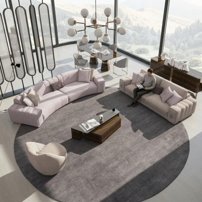 Sofa set 4-piece six-seater three-seater sofa couches living room armchair
