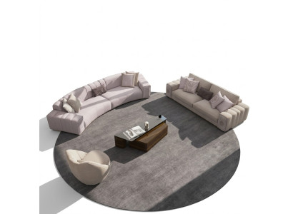 Sofa set 4-piece six-seater three-seater sofa couches living room armchair