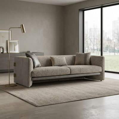 Sofa three-seater couch gray furniture upholstered furniture living room furnishings new
